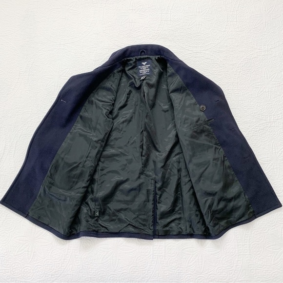 RARE🔥‎ Ralph Lauren Polo Jeans Co Men's Double Breasted Military Style Pea Coat - Picture 3 of 10